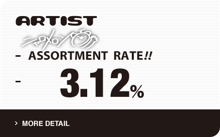 ARTIST ニャロメロン ASSORTMENT RATE!! 3.12% ＞MORE DETAIL